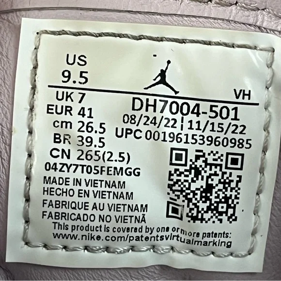 Nike Jordan 1 Elevate Low Shoes Womens 9.5 Purple Black Leather Platform Sneaker - Picture 7 of 7